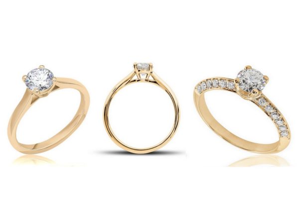 Quelques modèles d'inspiration pour une bague en or jaune et diamant pour femme d'exception