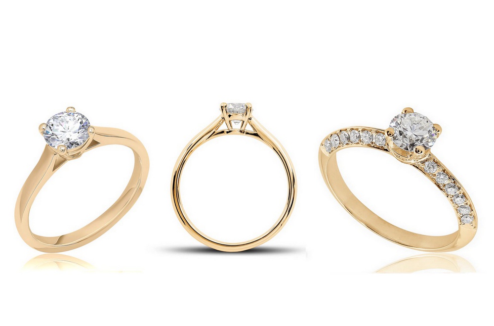 Quelques modèles d'inspiration pour une bague en or jaune et diamant pour femme d'exception