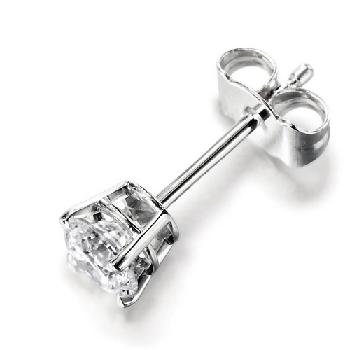 Boucles d'oreilles en diamants et or blanc palladié Belles