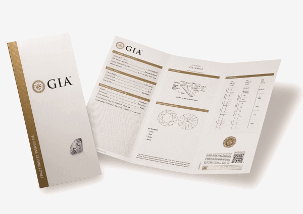 Certificat diamant délivré par le GIA