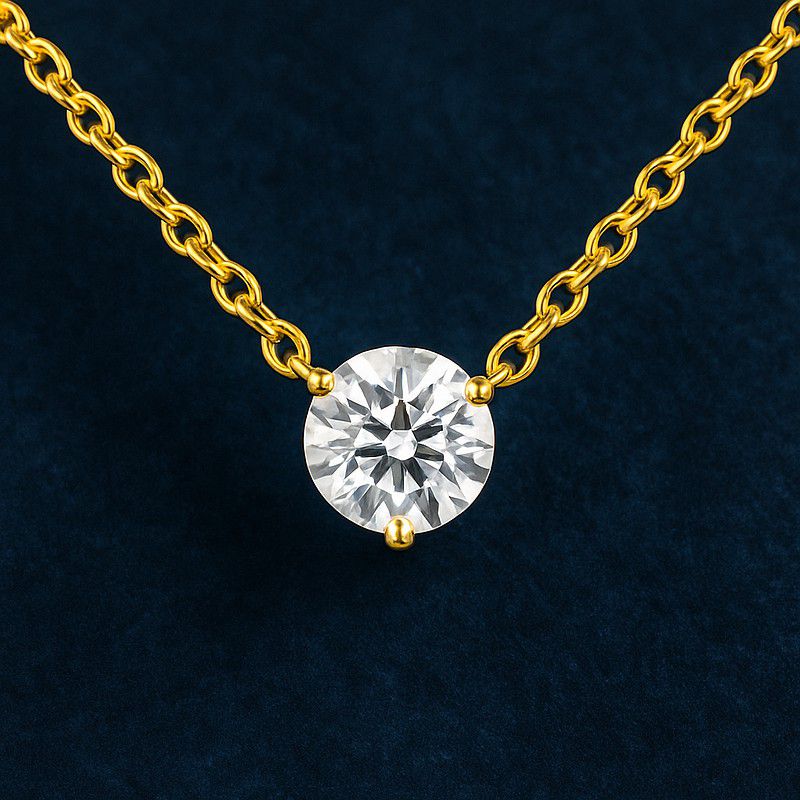 Pendentif en or jaune et diamant Séduisante