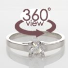 video 360 solitaire diamant bague 1.50 carat H0132R