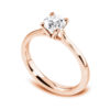 solitaire-diamant-naturelle-or-rose-18-carat-quatre-griffes-cathedrale-H4077R